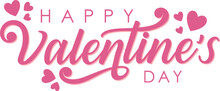 Valentines Day Background With Heart Pattern And Typography Of Happy Valentines Day Text . Vector Illustration. Wallpaper, Flyers, Invitation, Posters, Brochure, Banners.