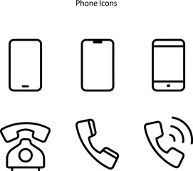 Poster - Phone icon. Phone icon image. Phone icon symbol. Phone icon vector.