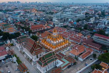 Wat Ratchanaddaram and Loha Prasat Metal Palace in Bangkok