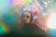 Künstler Pole Dance Frau in Kunst AI  Spezial Effekte vor der Kamera mit Berliner Techno Musik Studio