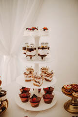 Wall Mural - Candy bar for wedding day