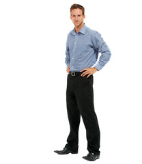 Wall Mural - A studio portrait of a confident young businessman posing Isolated on a PNG background.