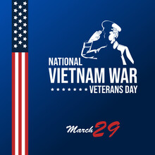 National Vietnam War Veterans Day. Celebrated In March 29 Th In USA