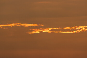 sky at sunset as background