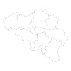  Belgium political map of administrative divisions