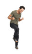 © peopleimages.com - A handsome young man jumping with excitement Isolated on a PNG background.