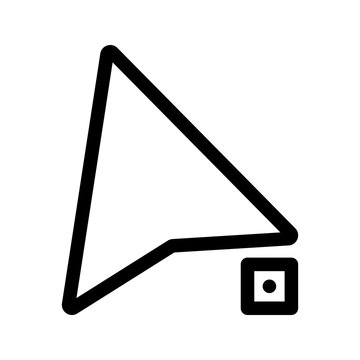 designer tool direct selection icon flat vecktor elegant trendy popular