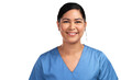 © peopleimages.com - Portrait of a young beautiful doctor in scrubs Isolated on a PNG background.