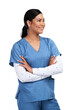 © peopleimages.com - A beautiful young doctor standing with arms folded Isolated on a PNG background.