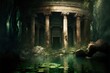 illustration of ancient cistern ruins created by generative AI