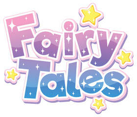 Sticker - Fairy tales text for banner design