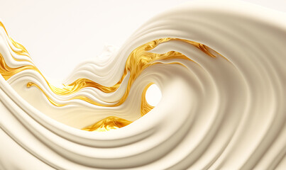 Wall Mural - abstract luxury swirling white gold background. gold waves abstract background texture. print, paint