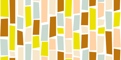 Poster - Vertical colored blocks made of irregular rectangles. For applying to a seamless surface and printing on wallpapers, textiles, pillows, notebooks, ceramics.
