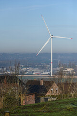 Sticker - eoliennes vent ecologie environnement paysage Belgique Flandre Geraardsbergen