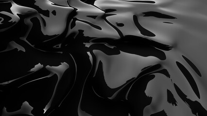 Wall Mural - Abstract black background. 3d rendering