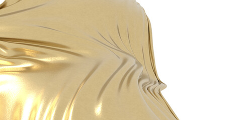 Wall Mural - gold cloth, luxury smooth golden background, wave - png transparent