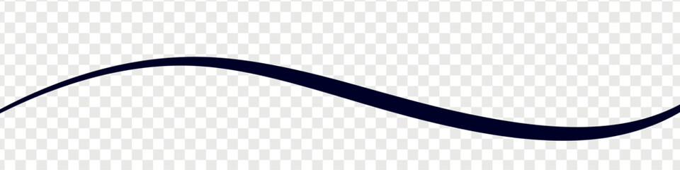 Leinwandbilder - Abstract wavy thin line. Squiggle elements banner. Pattern with scribble, wiggle and undulate. Vector isolated illustration