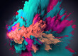Colorful Explosion A Vibrant Smoke Texture for Your Designs | Colorful Explosion | Explosion| Colorful | High Quality