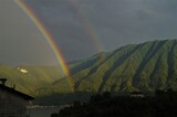 Fototapeta Tęcza - Jezioro Como,Ossuccio,tęcza