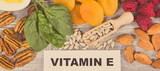 Fototapeta Do przedpokoju - Nutritious food as source natural vitamin E and minerals. Healthy eating