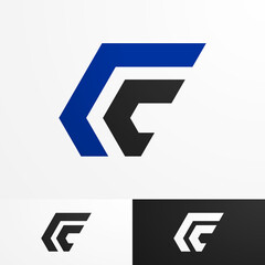Aufkleber - modern logo template with futuristic concept, simple, clean and elegant with vector EPS format.