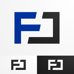 Aufkleber - modern logo template with futuristic concept, simple, clean and elegant with vector EPS format.