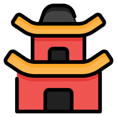 Sticker - Pagoda Icon