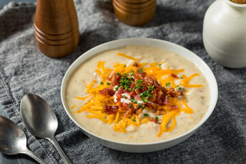 Canvas Print - Savory Homemade Baked Potato Soup