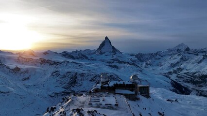 Wall Mural - Matterhorn and Swiss Alps, Zermatt, Switzerland.