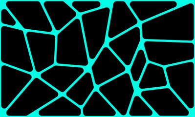 Canvas Print - Voronoi,Geometric pattern background forming stone foundation array.