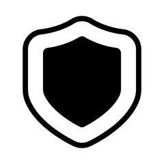 Security shield protected icon. Protection, Security, Reliability, Protect, Defense, Safety symbol sign for apps and websites with transparent background PNG