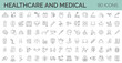 © SkyLine - Medical and Healthcare symbols - outline web icon set.  Simple vector illustration. Editable stroke