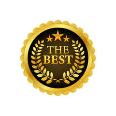 Poster - Best seller badge. Best seller vector isolated. Badge in flat design style.