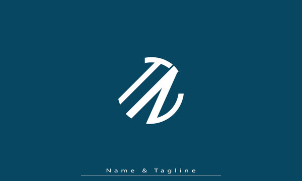 Alphabet letters Initials Monogram logo TZ , ZT