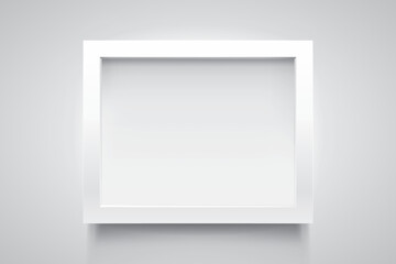 Poster - realistic empty frame on light background, border for your creative project, mockup for you project.