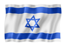 Israeli Flag Isolated On White