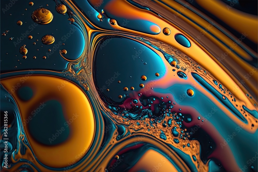 Liquid Oil Texture Background. For Use in Web Design, Marketing and ...
