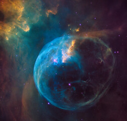 Wall Mural - new nasa hubble deep space telescope images. elements of this image furnished by nasa.