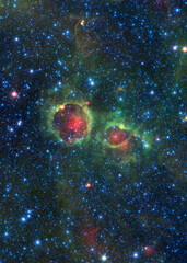 Wall Mural - new spitzer deep space telescope images. elements of this image furnished by nasa.
