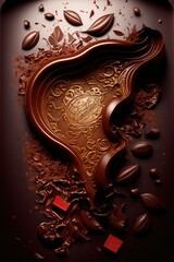 Wall Mural - Abstract Valentine Chocolate