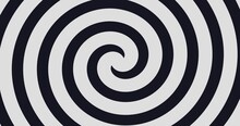 Black White Swirl Circle Geometric Background Animation