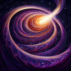 Wall Mural - Psychedelic Galaxy - By Generative AI