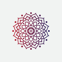 Aufkleber - mandala logo element template, suitable for spa, yoga, meditation and spirituality logos with vector eps format.