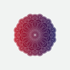 Aufkleber - mandala logo element template, suitable for spa, yoga, meditation and spirituality logos with vector eps format.
