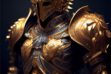 Canvas Print - golden armor