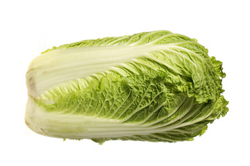 Wall Mural - Chinese cabbage on white background 