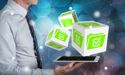 Wall Mural - Concept of document validation