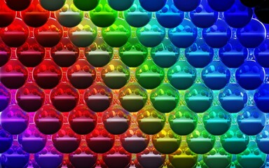 Wall Mural - colorful beads on a white background