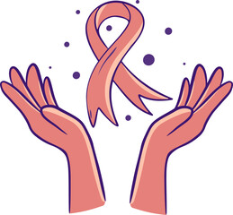 vector illustration of awareness ribbon