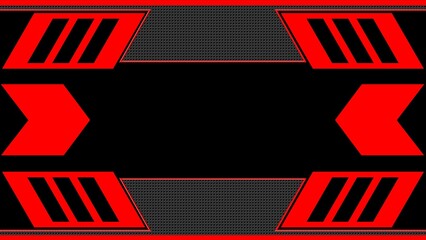 Poster - Abstract futuristic background with modern elements - technology concept can use for web, games, backgrounds, advertising - 3D Illustration
